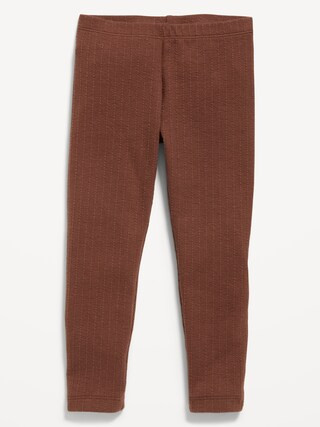 Textured-Knit Full-Length Leggings for Toddler Girls | Old Navy (US)