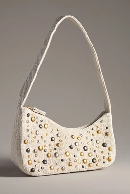 Asymmetric Beaded Shoulder Bag | Anthropologie (US)