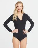 Suit Yourself Long Sleeve Thong Bodysuit | Spanx
