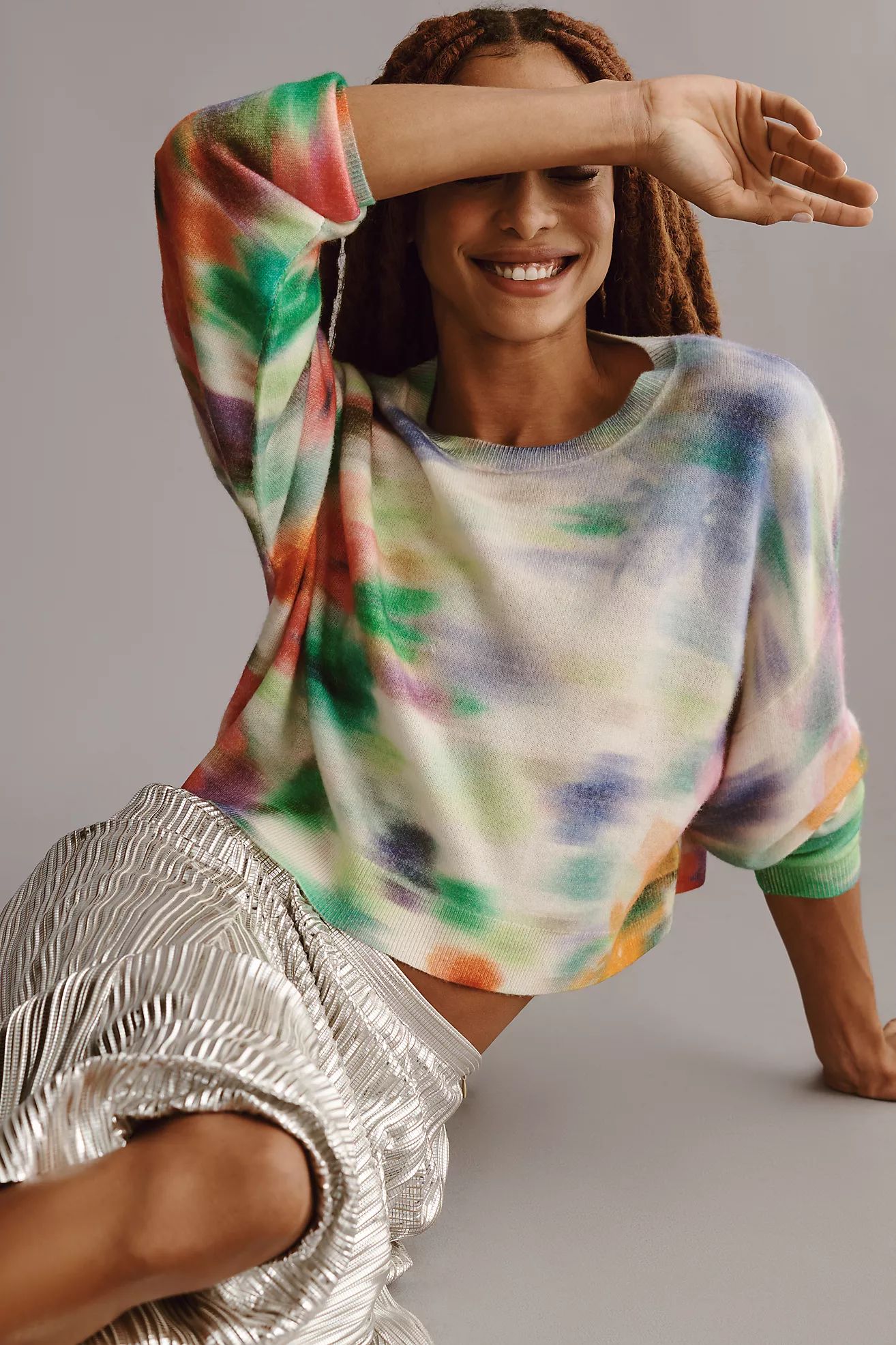 The Alani Cropped Cashmere Crew-Neck Sweater by Pilcro | Anthropologie (US)
