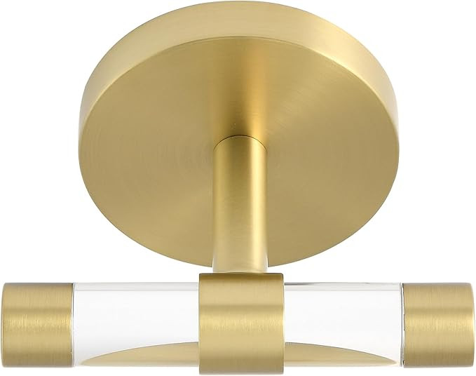 Swiss Madison Verre Acrylic Robe Hook in Brushed Gold | Amazon (US)