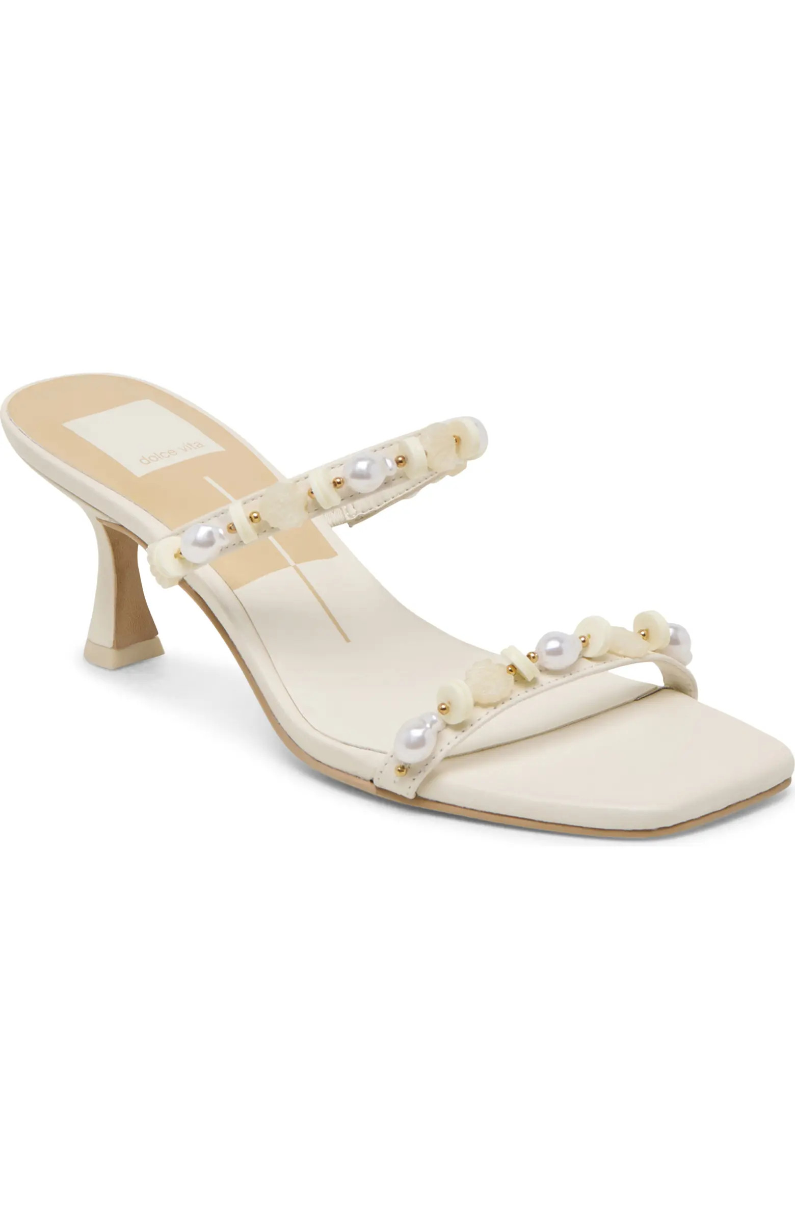 Dolce Vita Grason Bead & Faux Pearl Sandal (Women) | Nordstrom | Nordstrom