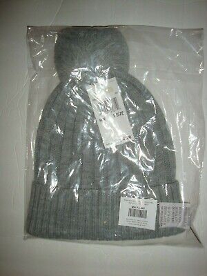 New $48 Michael Kors Gray Grey Knit Hat Beanie Pom Pom One Size  | eBay | eBay US