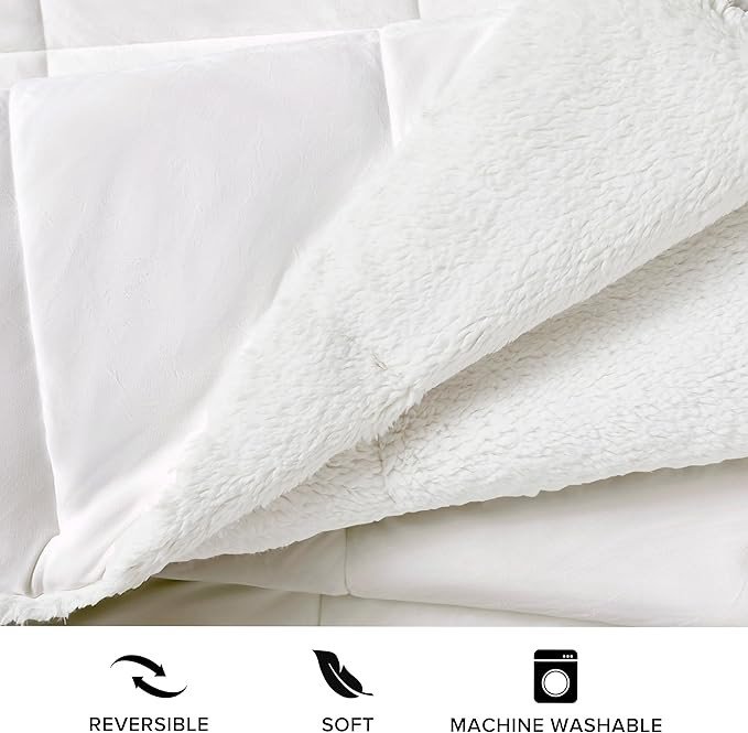 UGG 10265 Blissful Full-Queen Comforter Set Reversible Silky Soft Cozy Plush Sherpa Comforter and... | Amazon (US)