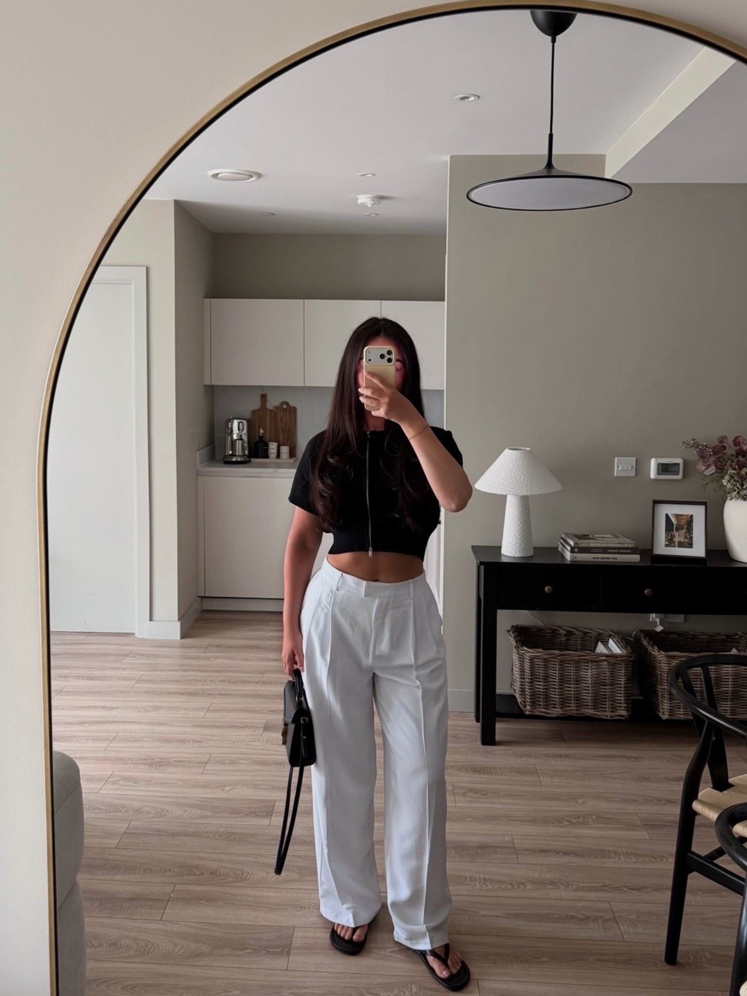 Outfit of the day - I wear a size 10R in the trousers & size S in the top 🖤

Summer outfit, spring outfit, monochrome outfit, white trousers, tailored trousers, Zara top, Zara

#LTKuk #LTKspring #LTKsummer