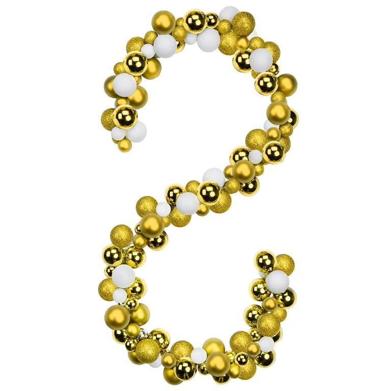 GnFlus 6Ft Christmas Ball Garland Ornaments Shatterproof Xmas Hanging Balls Holiday Party Wedding... | Walmart (US)