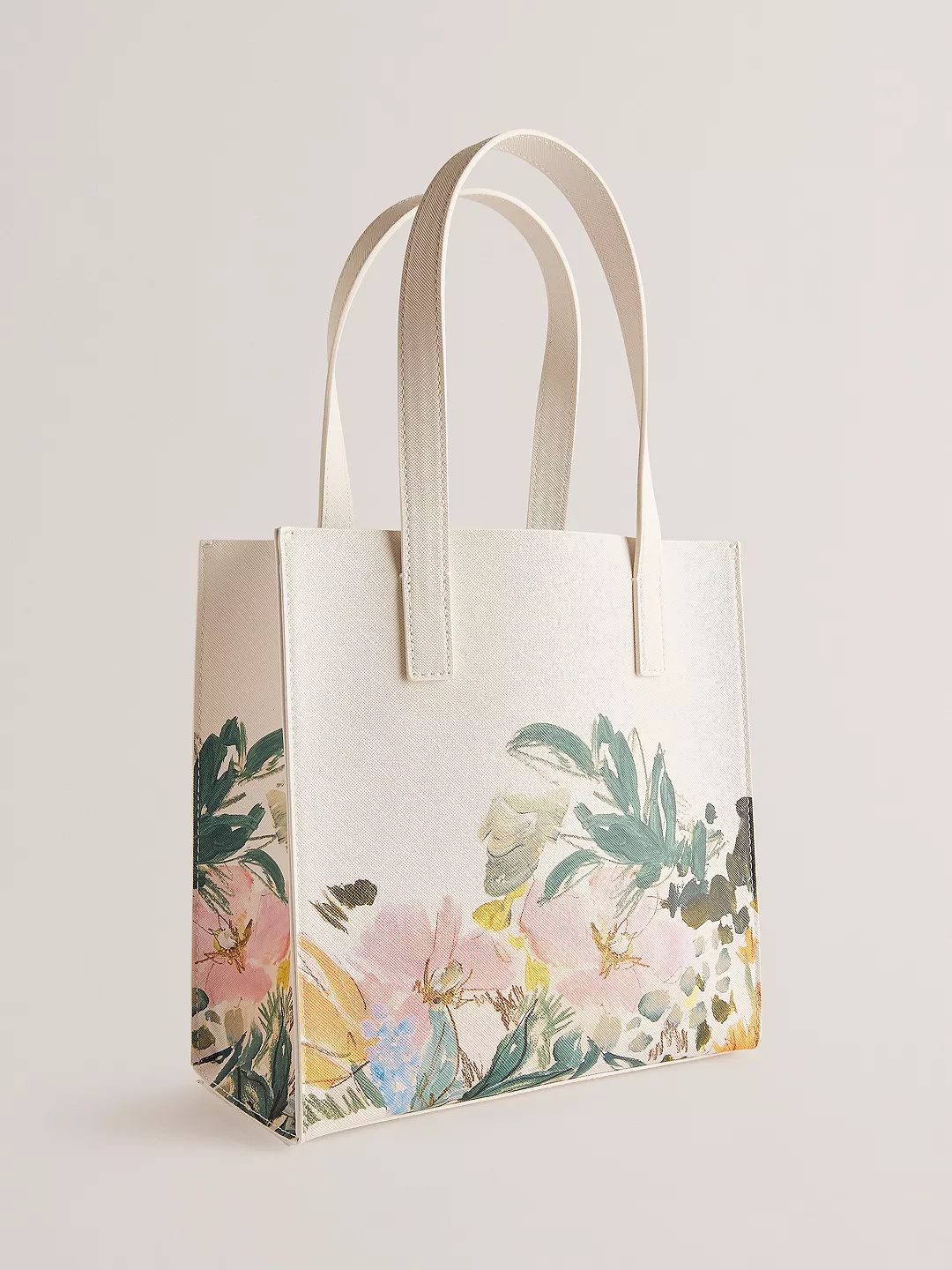 Ted Baker Meakon Painted Meadow Small Icon Bag, Cream/Multi | John Lewis (UK)
