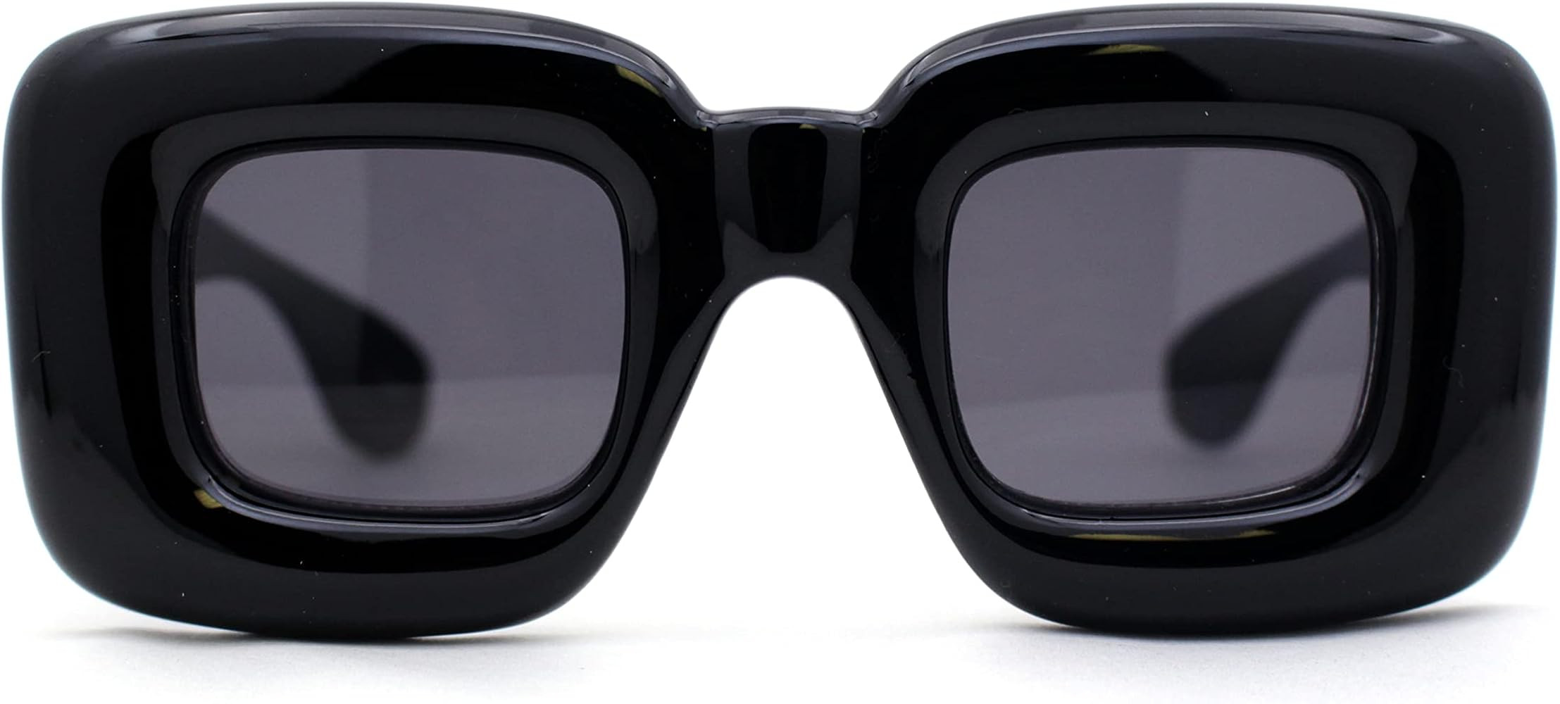 Womens Ballon Super Thick Rectangle Retro Sunglasses | Amazon (US)