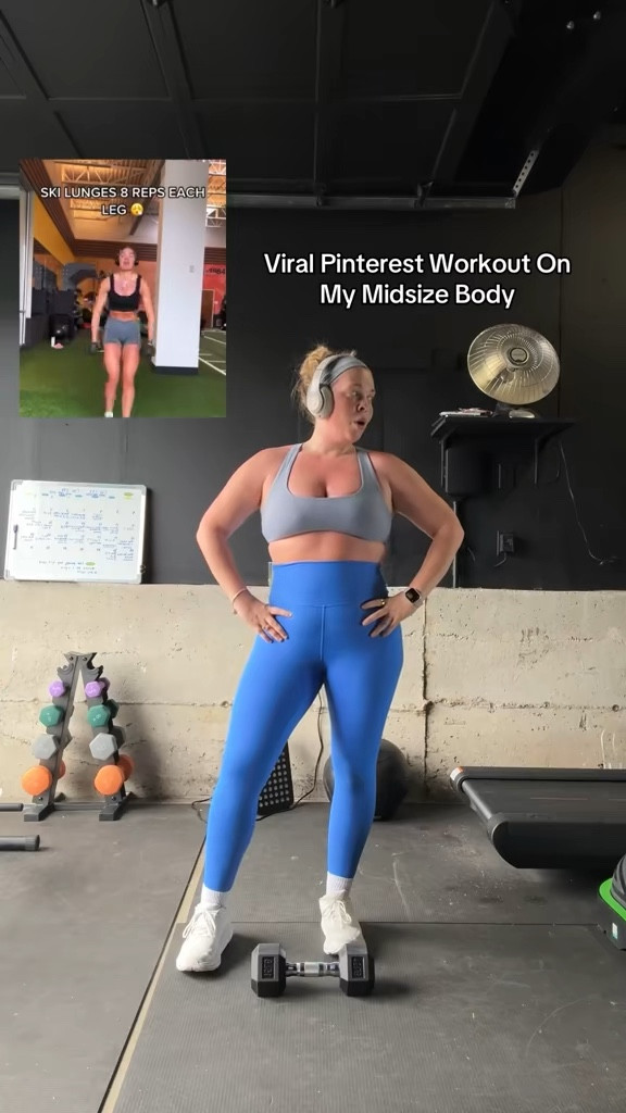 Midsize Gym Outfit Of The Day 💪🏻

Linked all my equipment as well 🏋️‍♀️

Size 12 | Large | 5’4” 

#LTKSummerEdit #LTKMidsize #LTKActive