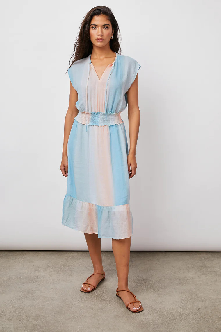 ASHLYN DRESS - MARINI STRIPE | Rails