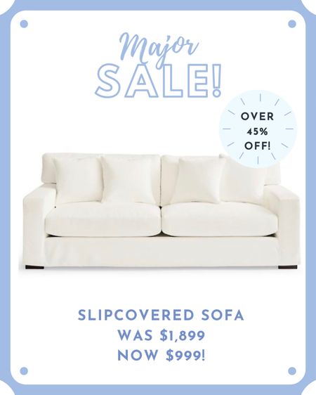 🚨Major Sale Alert!!🚨this group favorite slipcovered sofa is now 47% OFF!!! 🤯 Originally $1,899 now under $1,000 🙌🏻

It’s made with performance fabric and comes in 4 different colors…plus it has a matching slipcovered chair that’s also on major sale!! More sofas & chairs on sale linked 🤍

#LTKhome #LTKsalealert #LTKCyberweek