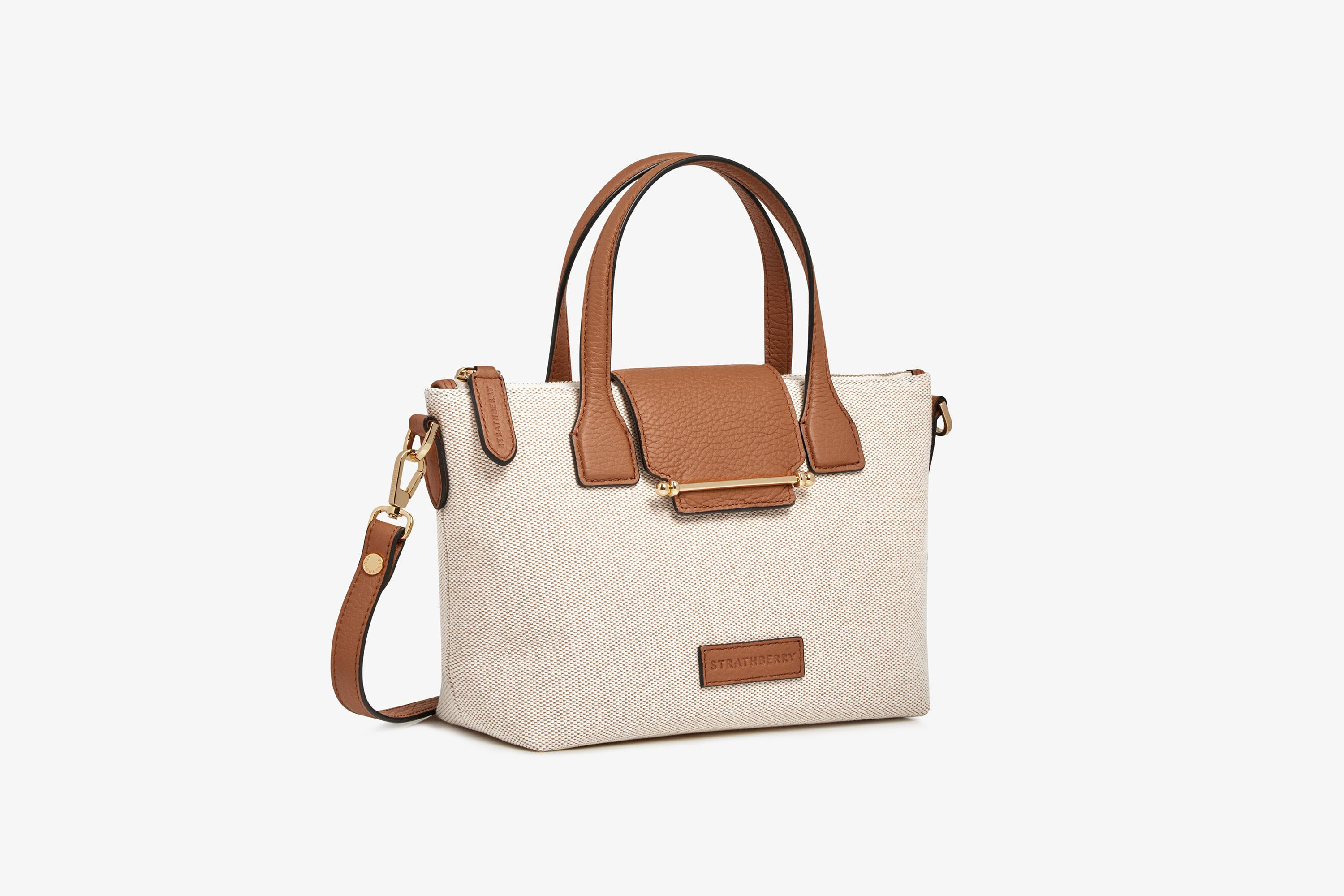 Strathberry - Mini Travel Tote - Natural / Tan | Strathberry