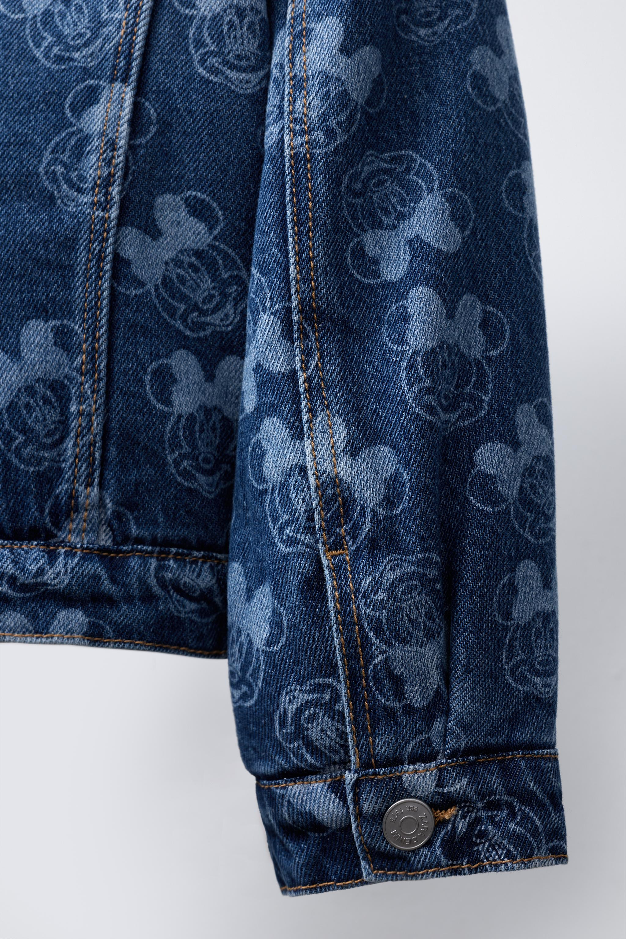 MINNIE MOUSE © DISNEY DENIM JACKET WITH FAUX SHEARLING | Zara UK