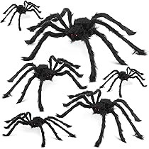 Halloween Spiders - Spooky Spider Props in Different Sizes - Indoor & Outdoor Decoration for Home... | Amazon (US)