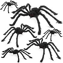 Halloween Spiders - Spooky Spider Props in Different Sizes - Indoor & Outdoor Decoration for Home... | Amazon (US)