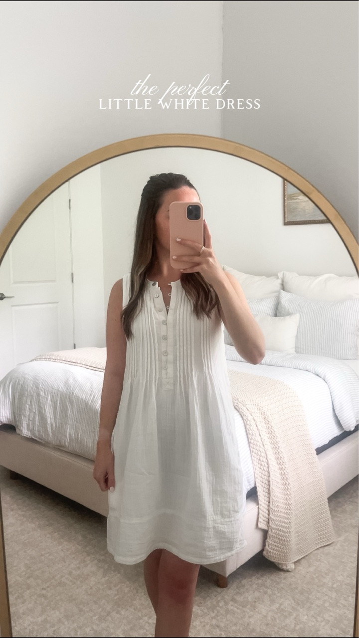 I’ll be living in this little white dress all summer long! 🤍 

#summeroutfitideas #summeroutfitinspo #summerdress #whitedress #classicstyle