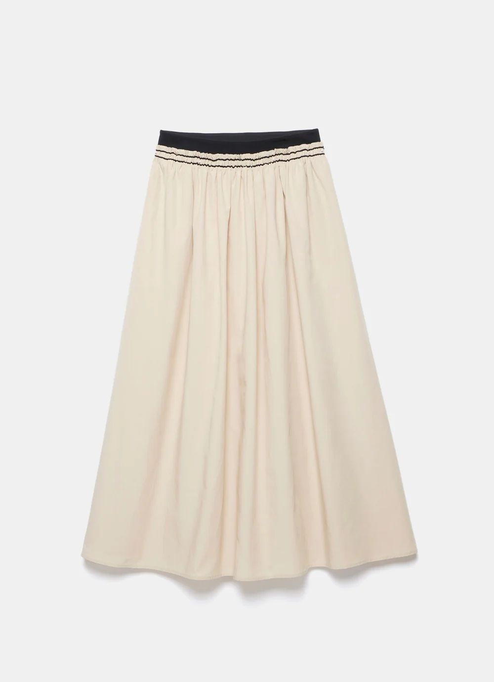 Neutral Contrast Maxi Skirt | Mint Velvet