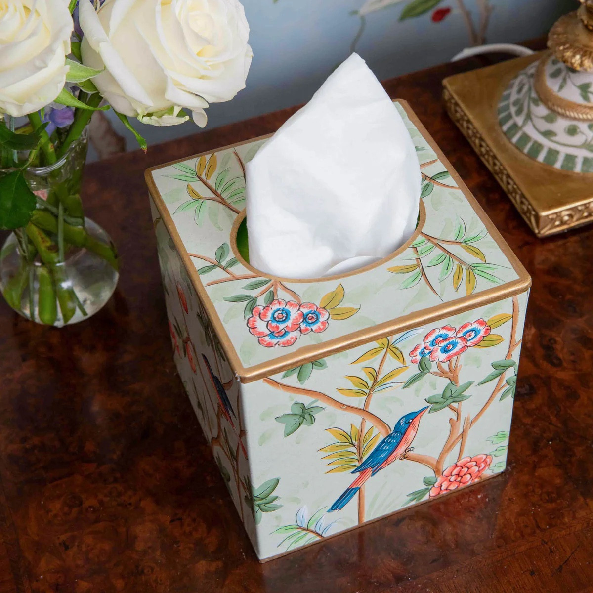 Green or pink chinoiserie tissue box cover? 🩷 

#LTKSaleAlert #LTKHome