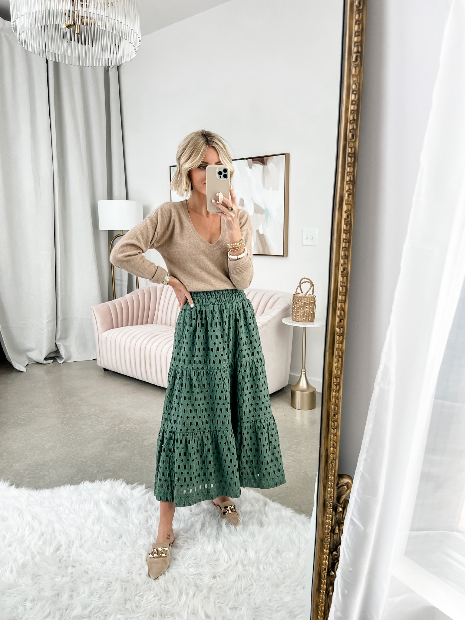 Francesca Eyelet Maxi Skirt in … curated on LTK