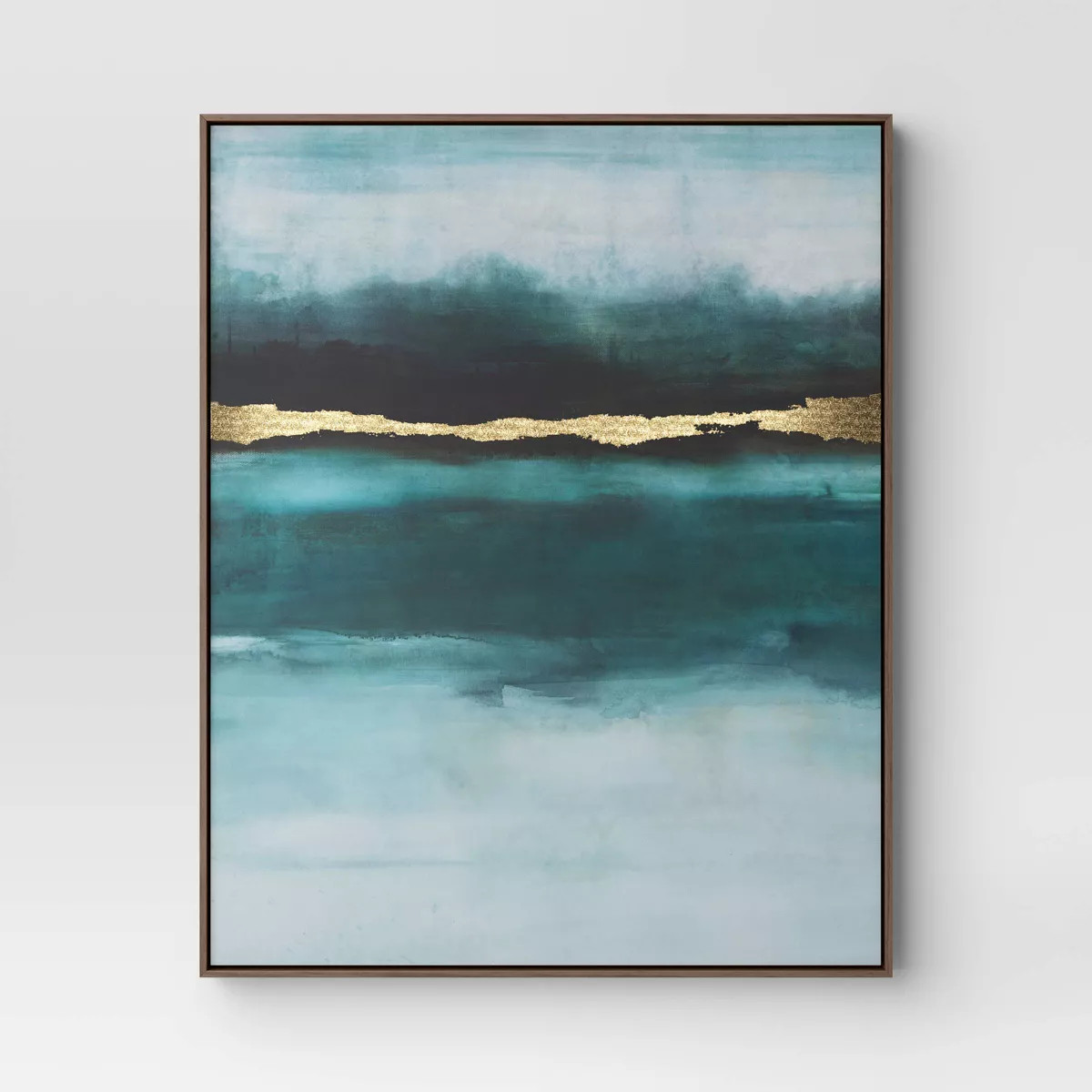 24"x30" Jewel Tone Abstract Canvas Framed Art - Threshold™ | Target