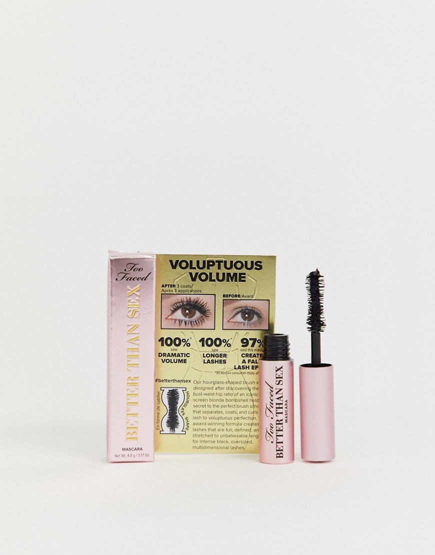Too Faced Better Than Sex Mascara Travel Size-Black | ASOS (Global)