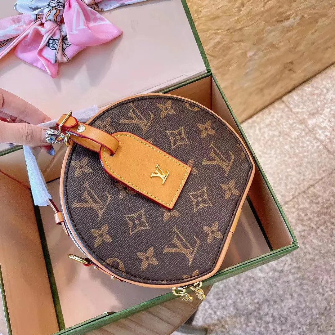 111 Dupe Designer Bag Small Round Cake Bag Womens Versatile Crossbody Bag Classic Floral Mini Wal... | DHGate