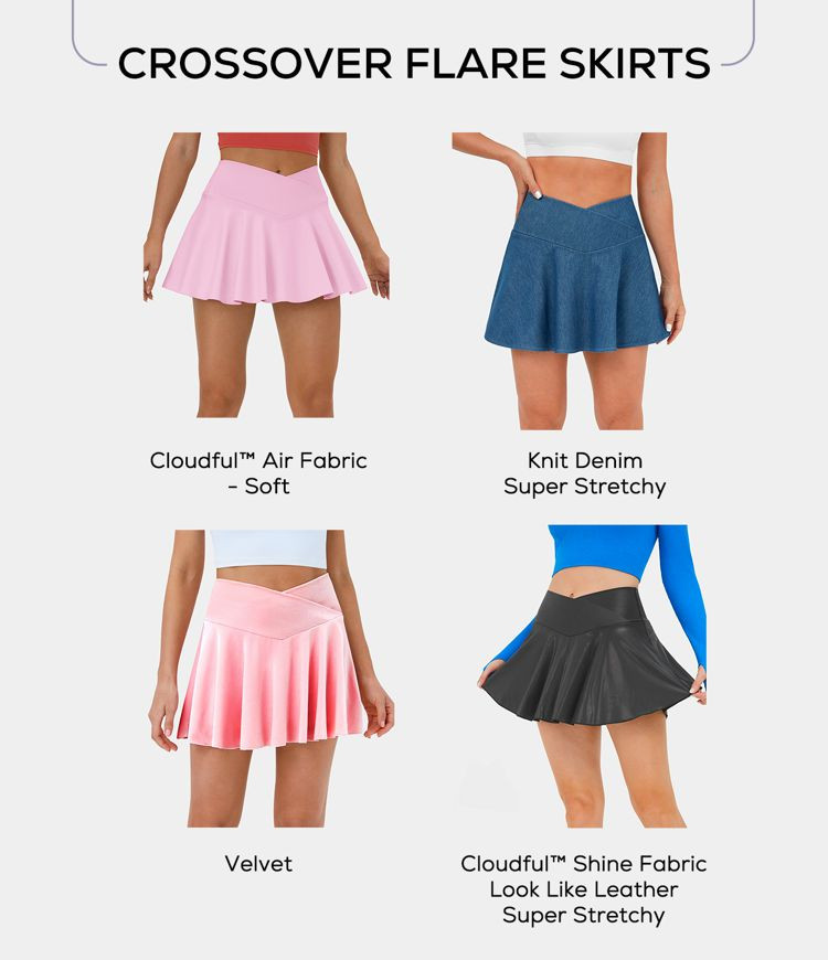 Women’s Softlyzero™ Airy Comfy High Waisted Crossover 2-in-1 Side Pocket Flare Cool Touch Ten... | HALARA