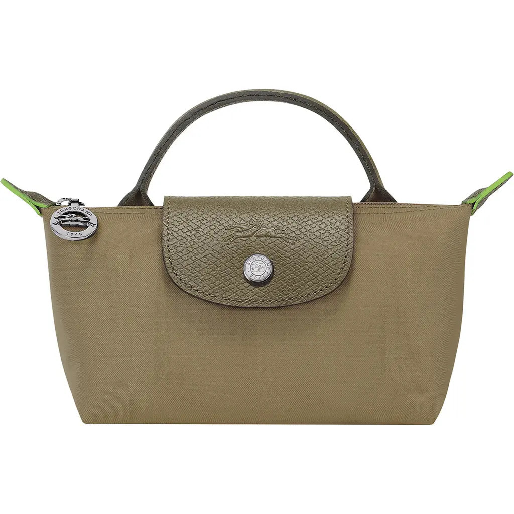 Longchamp Le Pliage Recycled Canvas Cosmetics Case in Artichoke at Nordstrom | Nordstrom