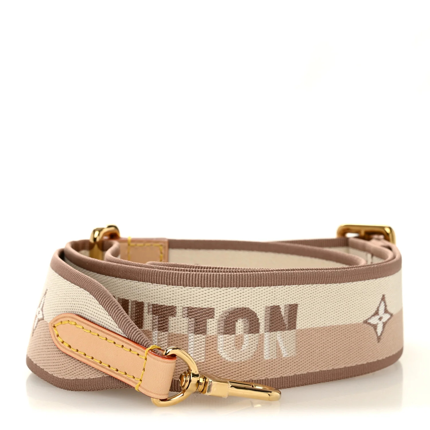 Jacquard Speedy Bandouliere 20 Shoulder Strap Beige | FASHIONPHILE (US)