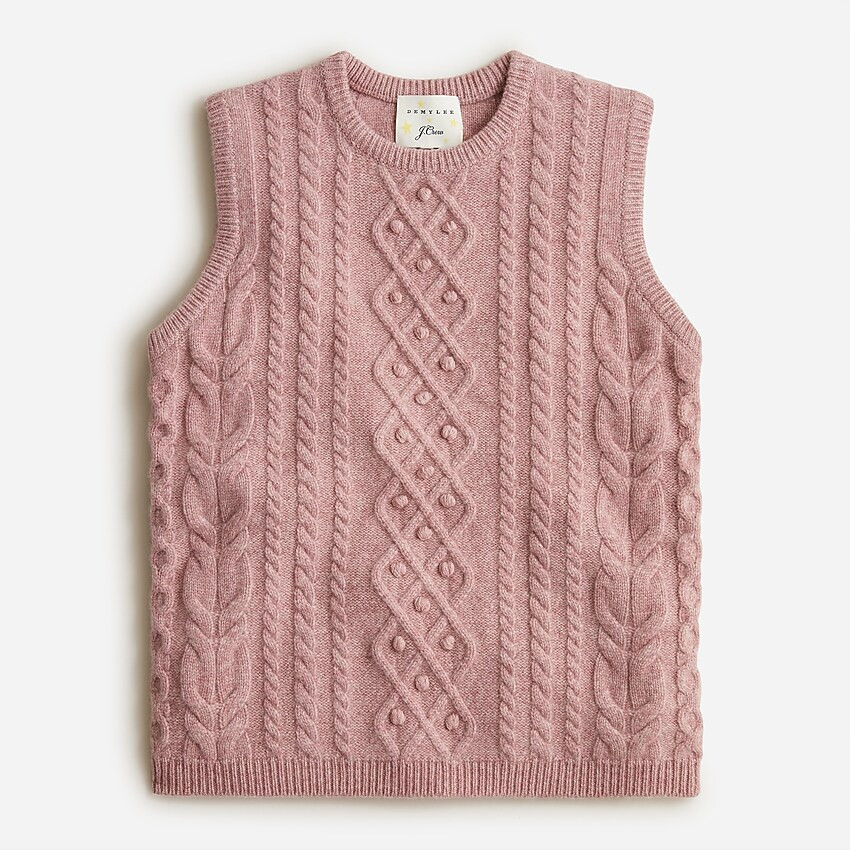 Limited-edition DEMYLEE New York ™ X J.Crew cable-knit sweater-vest | J. Crew US