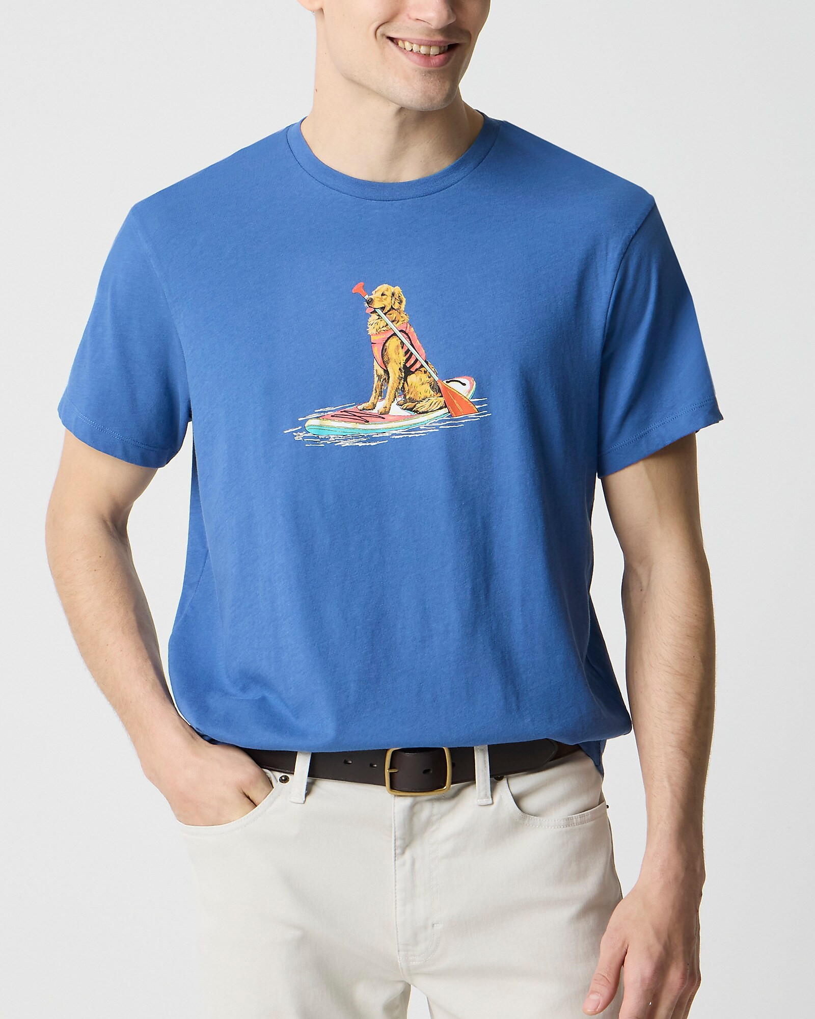 Paddleboard dog graphic tee | J.Crew Factory
