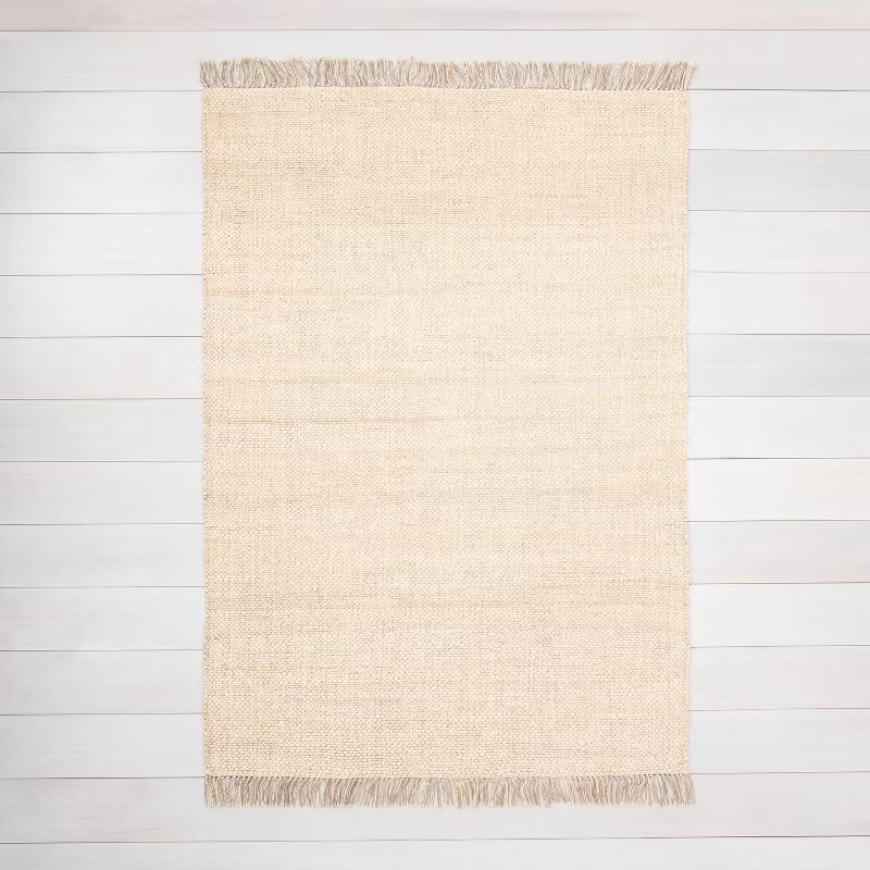 Bleached Jute Fringe Rug - Hearth & Hand™ with Magnolia | Target
