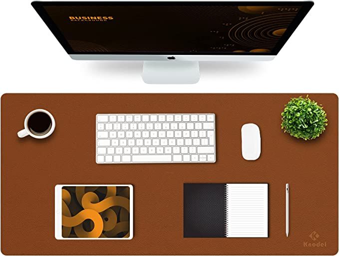 K KNODEL Desk Mat, Office Desk Pad, Waterproof Desk Mat for Desktop, Leather Desk Pad for Keyboar... | Amazon (US)