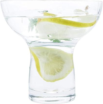 Margarita Glasses Stemless XL Large Thick Solid Clear Glass, 16 Ounces (6) | Amazon (US)
