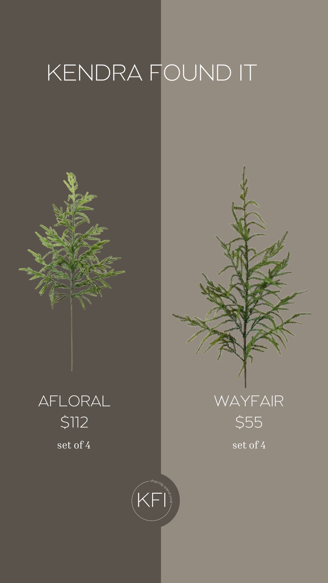 If you’ve had your eye on the Afloral Norfolk Pine Stem but not the $112 price tag, this Afloral Norfolk Pine Stem dupe from Wayfair is such a good swap. It has that same wispy, realistic Norfolk look, but the Wayfair set of 4 is only $55 instead of $112. I love these styled in a tall vase on the kitchen counter, tucked into a crock on the island, or layered into a winter centerpiece for subtle, organic Christmas decor that can stay out well past the holidays. Linked both here.

#LTKSaleAlert #LTKHoliday #LTKHome