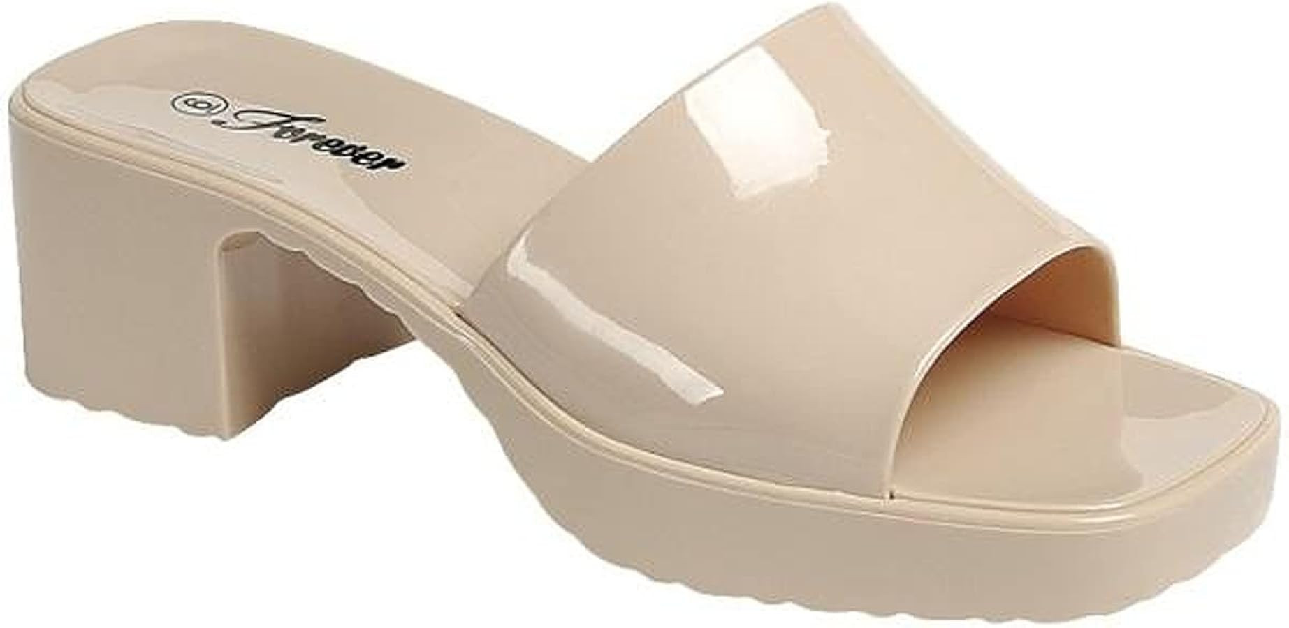 Jelly Chunky Block Heel Sandals for Women | Amazon (US)