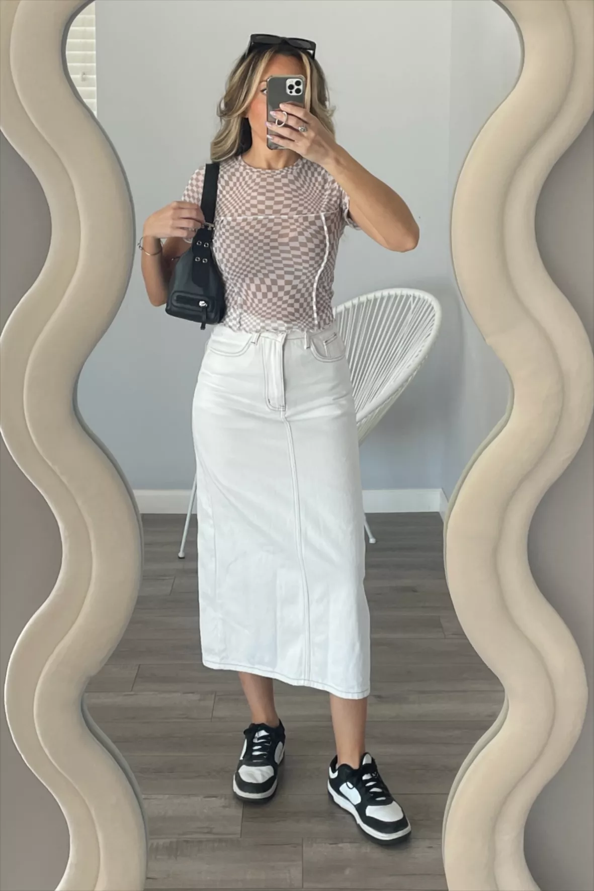 Zara white denim corset top, Women's Fashion, Tops, Others Tops on