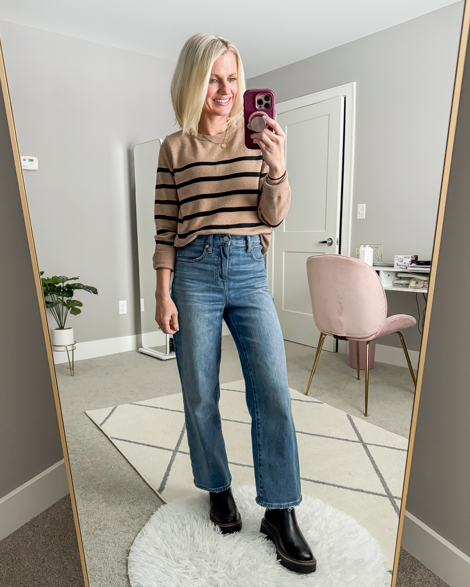 What I wore this week! 
Jeans- thrifted, brand is Madewell, linked similar options 
Sweater- sold out in most sizes and prints  linked similar options  

#LTKSeasonal #LTKStyleTip #LTKOver40