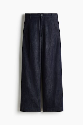 H & M - Wide Regular Jeans - Dark Denim Blue | H&M (US + CA)