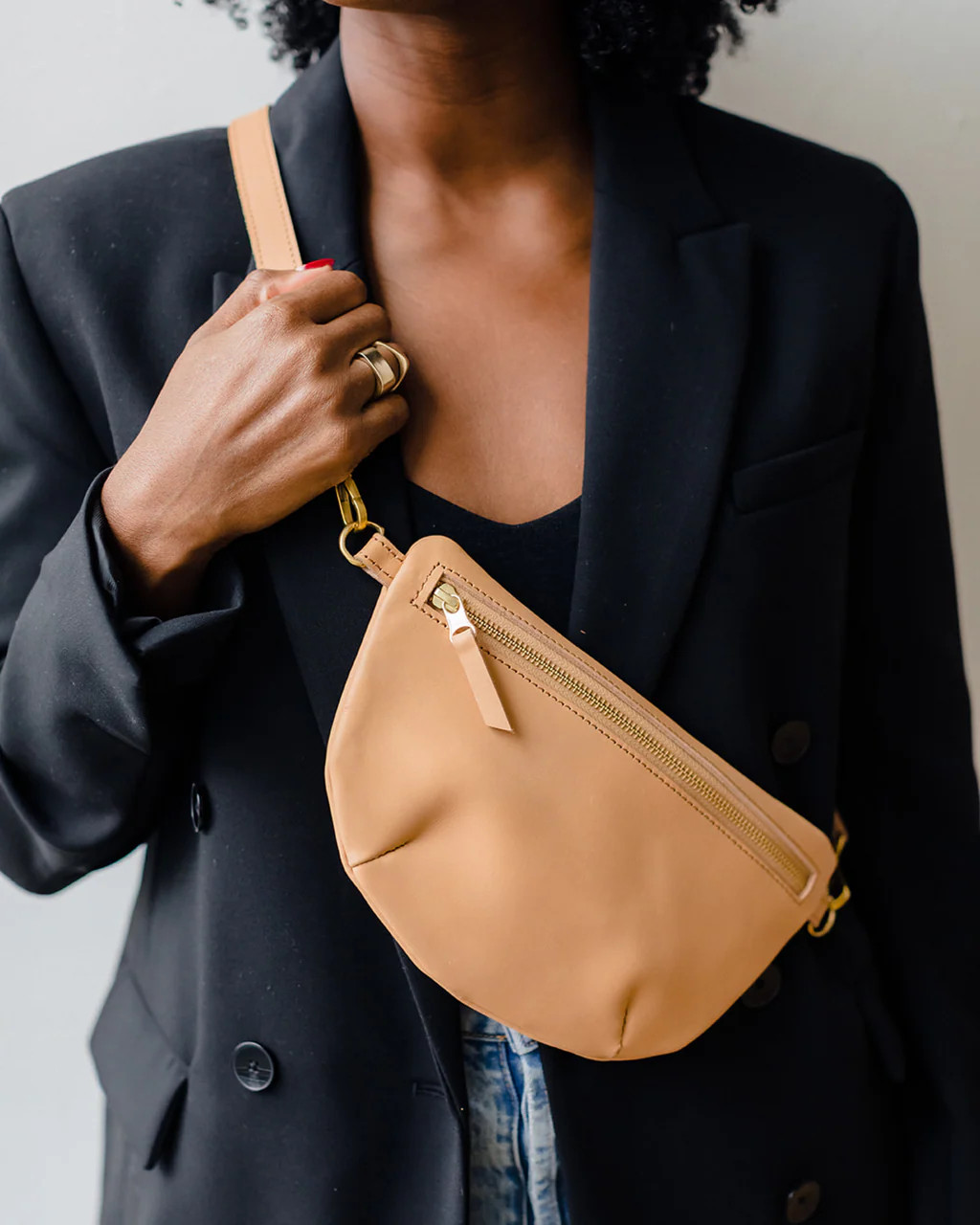 Sling Bag, Tan | Abby Alley