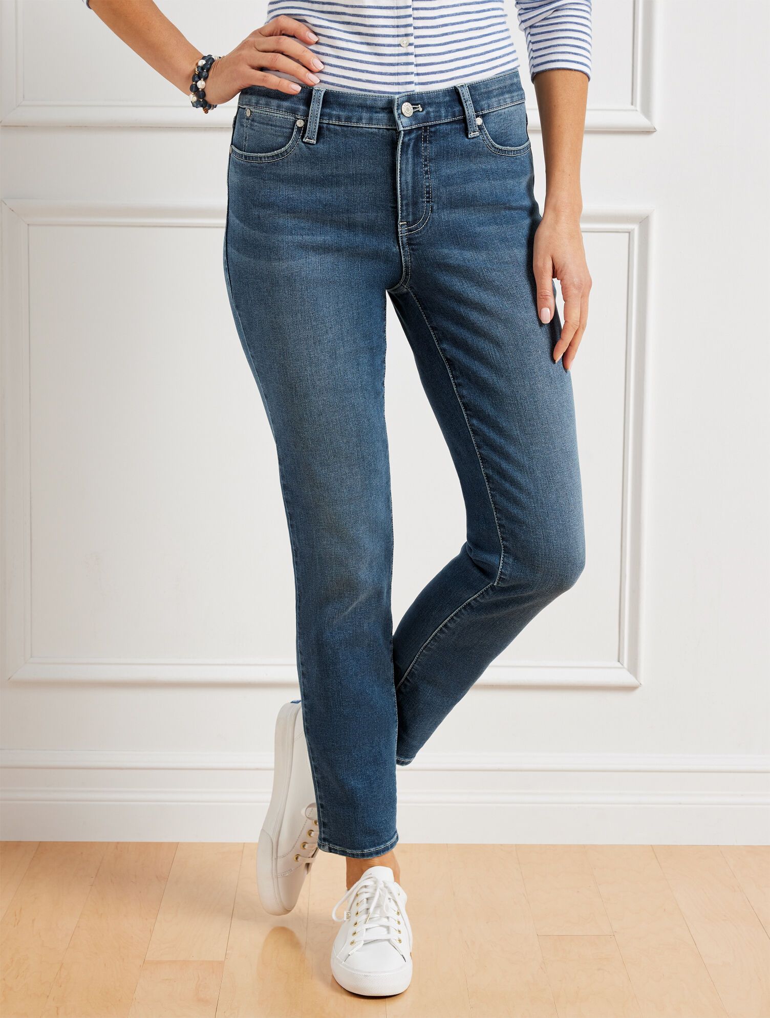 Slim Ankle Jeans - Palma Wash - Curvy Fit | Talbots