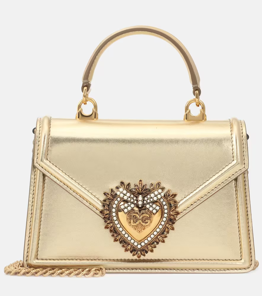 Dolce&Gabbana Devotion Small leather shoulder bag | Mytheresa (UK)