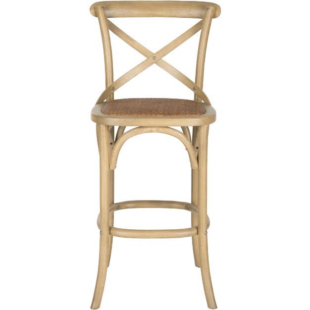 Franklin X Back Bar Stool - Oak - Safavieh | Target