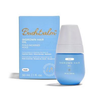 Bushbalm Nude Ingrown Body Hair Oil - 1 fl oz: Paraben-Free, Non-Toxic, Alcohol-Free, Tea Tree Scent | Target