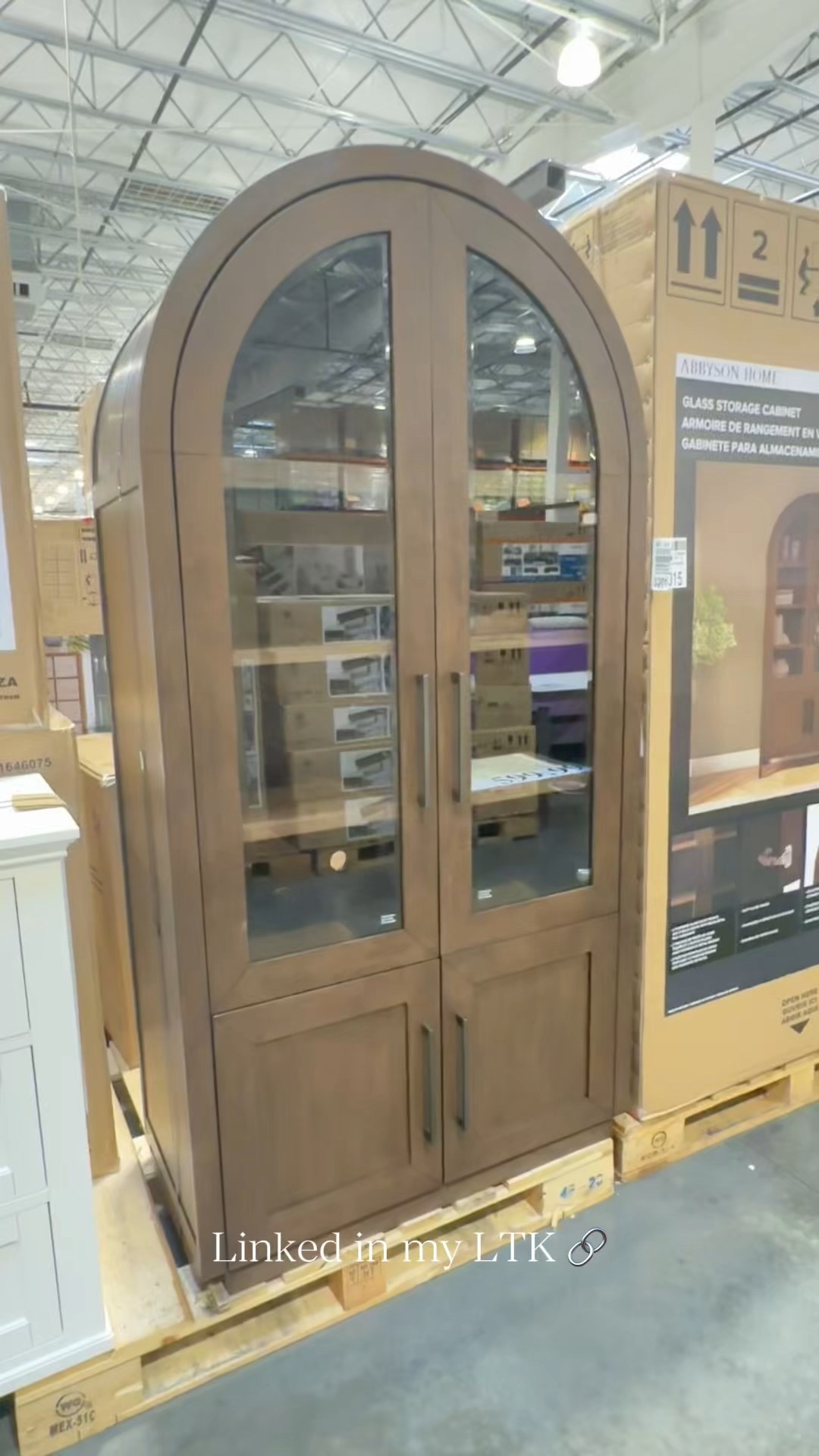 Adding major character to the room with this gorgeous arched glass cabinet! ✨ Perfect for displaying decor or organizing books.
#HomeStyle #StorageSolutions #InteriorInspo #CabinetGoals #HomeOrganization

#LTKHome #LTKvlog