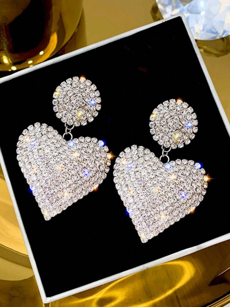 Drop Heart Earrings | SHEIN