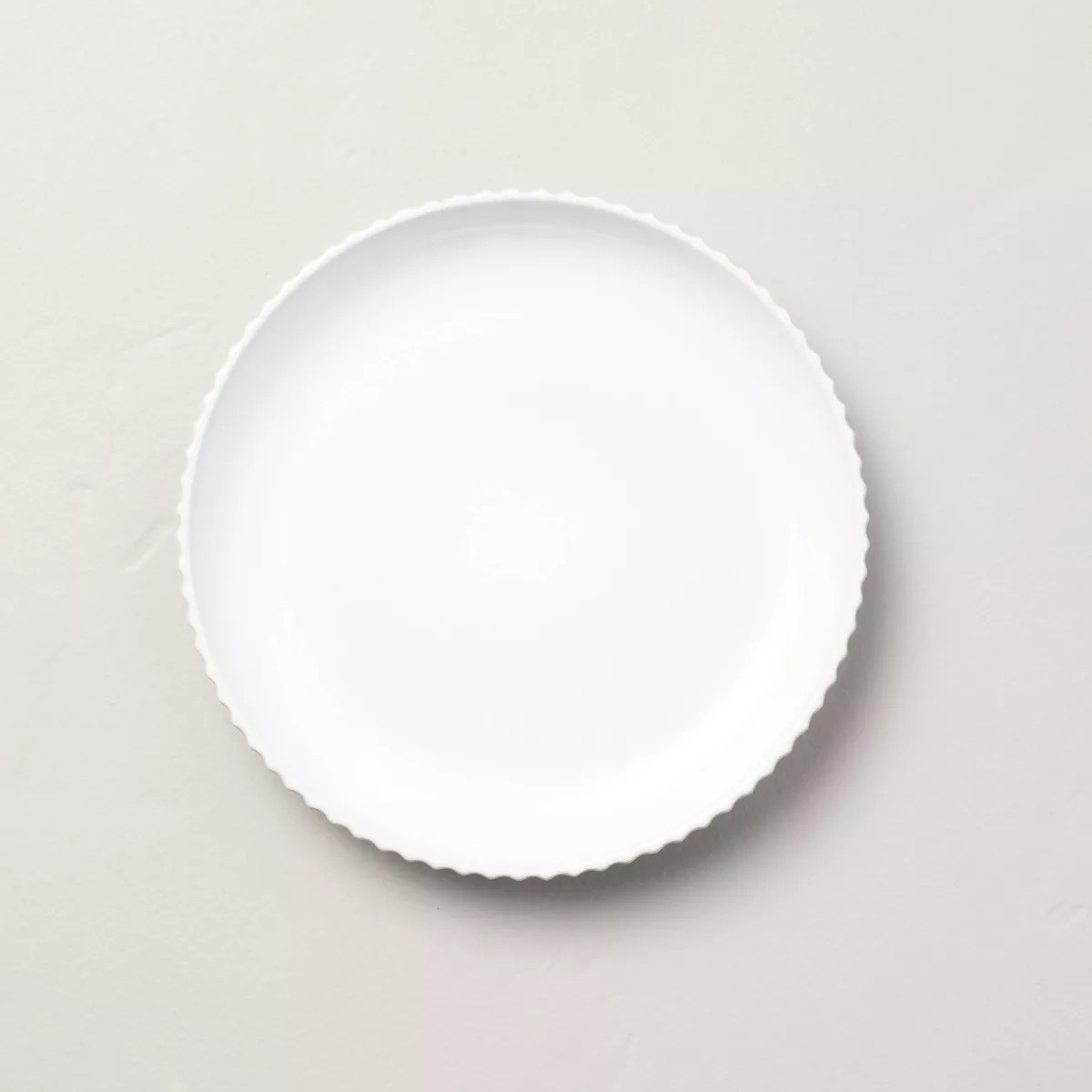 8" Fluted Stoneware Salad Plate Cream - Hearth & Hand™ with Magnolia | Target