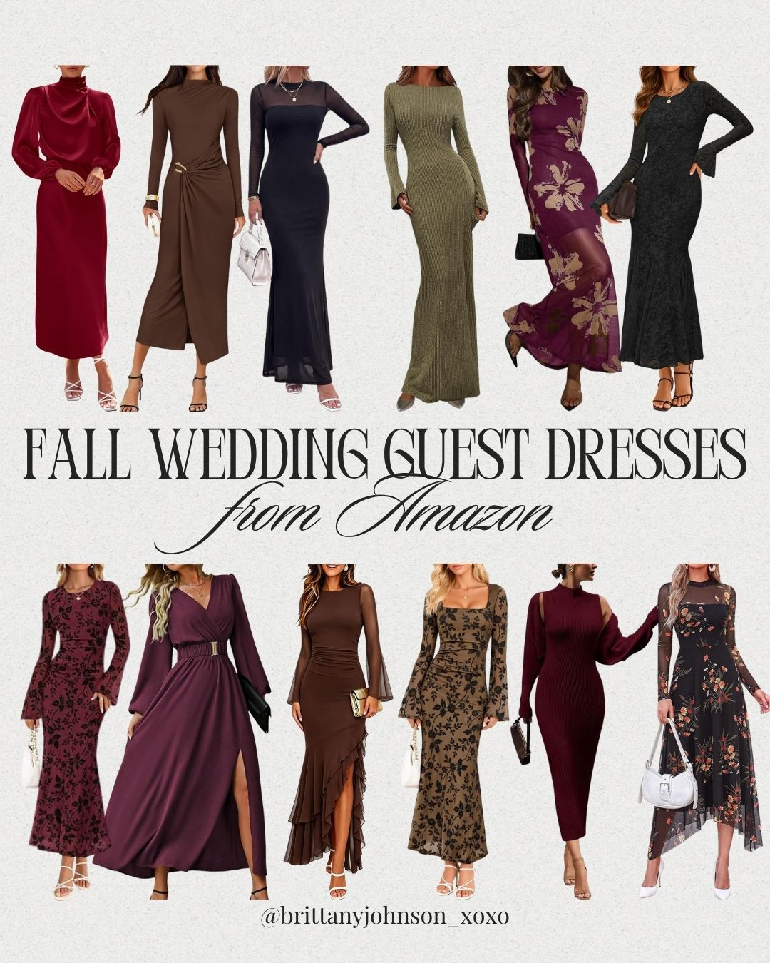 Fall wedding season is here!!! 🍂🤎 So many gorgeous Amazon wedding guest dresses in the prettiest fall colors! 

 #LTKootd #LTKSeasonal #LTKWedding