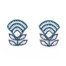 Block Print Flower Earrings | Sea Marie Designs