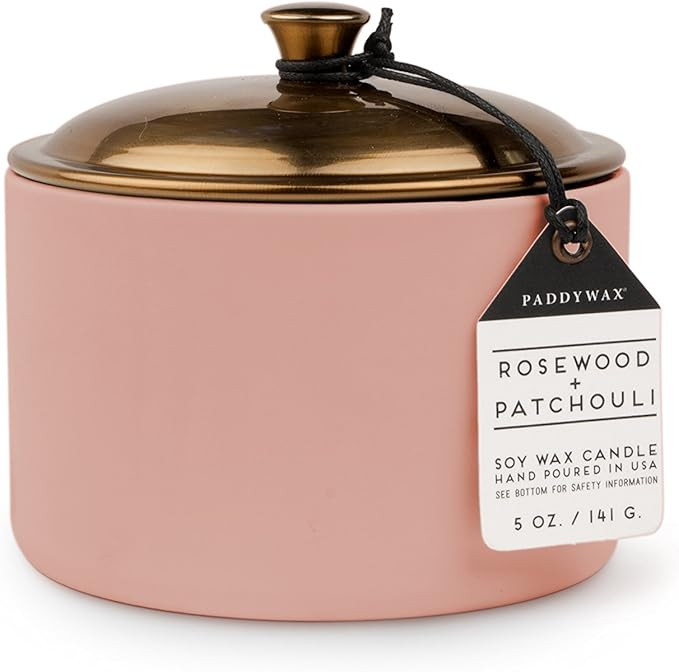 Paddywax Hygge Collection Scented Candle, 5-Ounce, Rosewood + Patchouli | Amazon (US)
